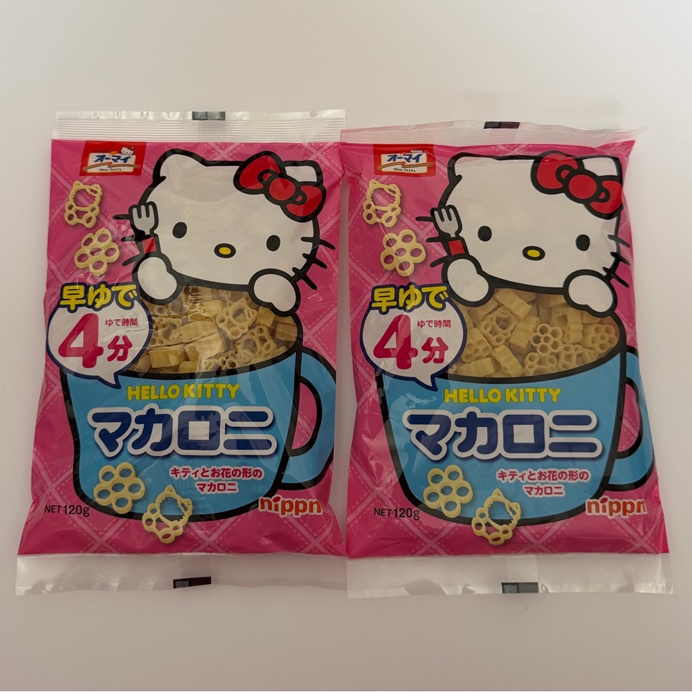 2x Sanrio Hello Kitty Shaped Pasta. 120g Each